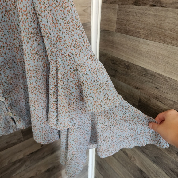 Newbury Custom Blouse -Size M Blue - Picture 3 of 4